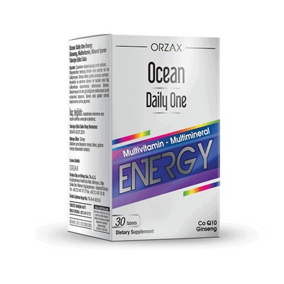 ORZAX OCEAN DAILY ONE ENERGY 30 таблеток