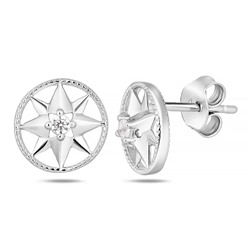 Серьги, куб.циркон., BY-488