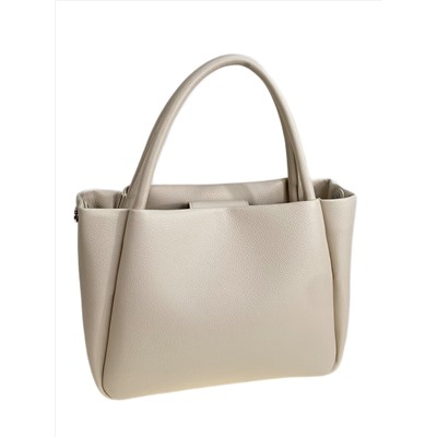 Женская сумка из искусственной кожи, цвет молочный