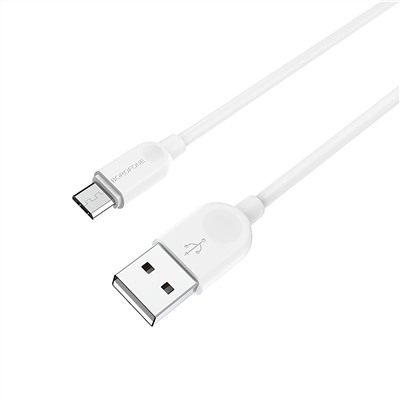 Кабель USB - micro USB Borofone BX14 12W 100см 2,4A  (white)