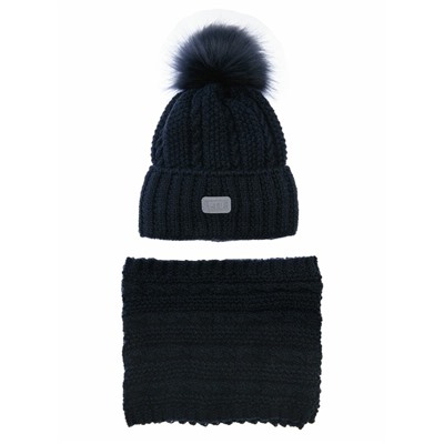 Комплект трикотажный для мальчиков: шапка, снуд