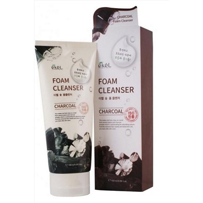 Ekel Пенка для умывания с экстрактом древесного угля / Foam Cleanser Charcoal, 180 мл KRISTALLER, 1112793