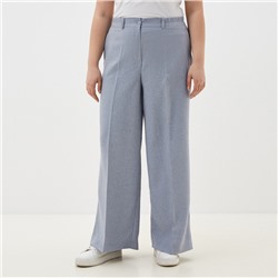 Брюки женские Mist plus-size, размер 56, голубые