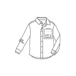 Рубашка текстильная для мальчиков (oversize fit)