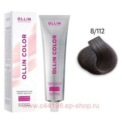 OLLIN COLOR Platinum Collection 8/112 100 мл Перманентная крем-краска для волос
