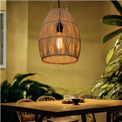 Светильник потолочный из ротанга «Альдо», 1×120 Вт, Е27, 23×23×30 см