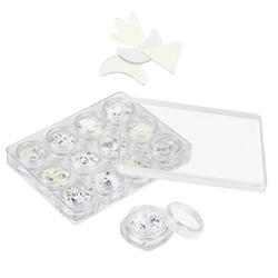 Nail Art Набор пайеток ассорти форм, 12 шт./наб. 15096
