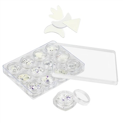 Nail Art Набор пайеток ассорти форм, 12 шт./наб. 15096