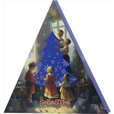 SebaSTea. Новый год. Треугольник (синий) карт.упаковка, 15 пак.