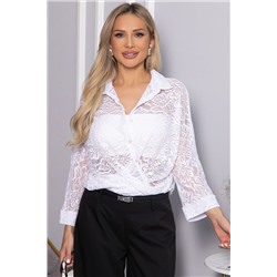 Рубашка кружевная Аристократка (белая) Б14511-10М