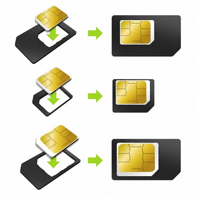 Адаптер для сим-карты (комплект из 3 держателей и 1 скрепки) для iPhone 4/4S/5/5S/6