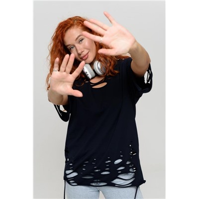 7475 Футболка женская (Синий)