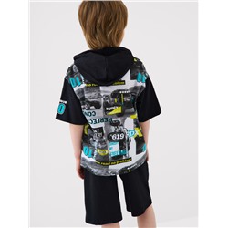 Комплект трикотажный для мальчиков: джемпер (футболка), шорты