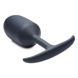 Черная анальная пробка с утяжелением Premium Silicone Weighted Anal Plug XL - 16,8 см.