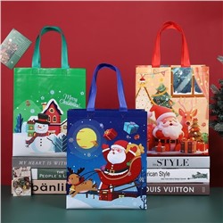 Подарочный пакет - сумка с ручками 32х26см, ассорти