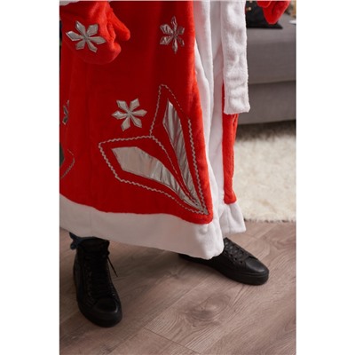 Карнавальный костюм «Дед Мороз», шуба, шапка, варежки, борода, 52-54, рост 180