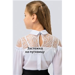 Блузка из шифона с кружевом для девочки Happyfox