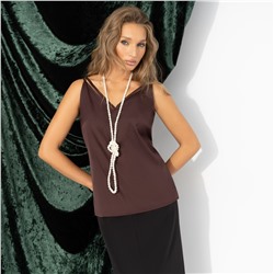 Топ из шелка, Создана для поцелуев (шоколадный)