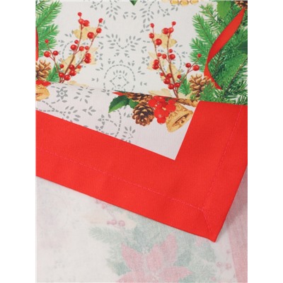 Дорожка на стол «Этель» Рождественский балл 30×70 ±3 см, 100% хлопок, саржа 190 г/м²