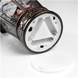 Фигура светодиодная «Снежные чудеса», 22×14 см, музыка, батарейки ААх3 (не в комплекте), USB, свечение тёплое белое