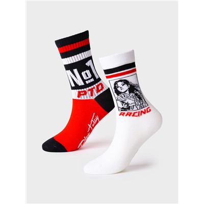 Носки трикотажные для девочек, 2 пары в комплекте