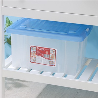 Ящик для хранения Darel-box, 18 л, 40×30×21 см, с крышкой, МИКС