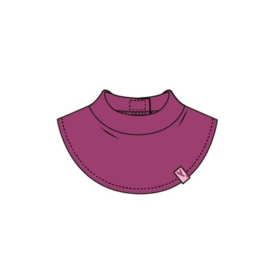 Воротник-манишка трикотажный для девочек