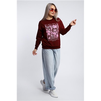 Толстовка 80047 (Бордовый)