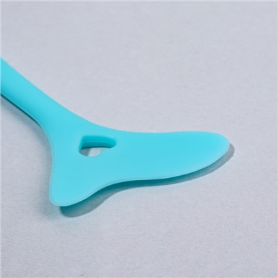 Трафарет для макияжа, силиконовый, 11.7×6×0.7 см, цвет голубой