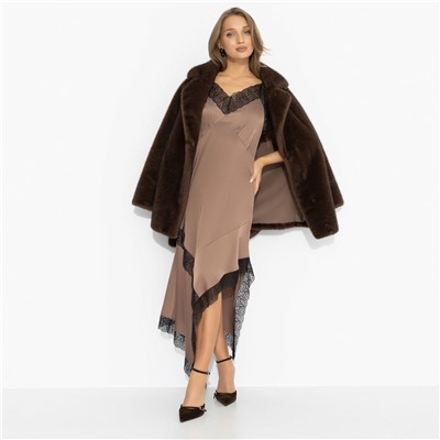 Платье шёлковое, Как Кейт Мосс (кофе)