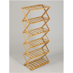 Подставка для цветов Greengo, 6 полок, 50×25×110 см, напольная, бамбук