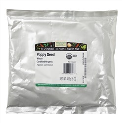 Frontier Natural Products, Organic Whole Poppy Seed, 16 oz (453 g)