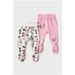Ползунки детские трикотажные для девочек, 2 шт в комплекте PLAYTODAY, 1240128
