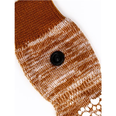 Носки нескользящие «Лапки», S (5.5×14 см), набор 4 шт., бежевые