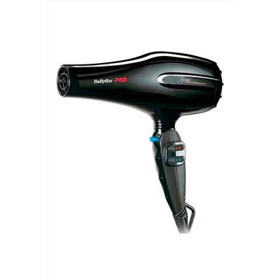 BaByliss Профессиональный фен для волос / PRO Tiziano BAB6310RE, 2100 Вт, черный KRISTALLER, 1106444