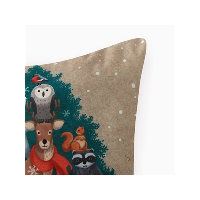 Подушка декоративная новогодняя «Этель. Счастливого Нового Года», 40×40 см, велюр