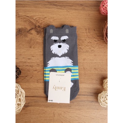 Носки р. 35-40 Собака / L820 /уп 10/1200/ ОДНА ПАРА/ МАРКА