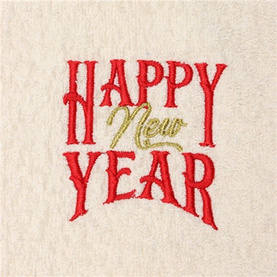 Набор в мешочке «Этель» Happy: полотенце 35×60 см, тёрка 7.7×3.7×3 см