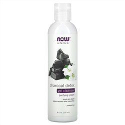 Now Foods, Solutions, увлажняющий детокс-гель с древесным углем, 237 мл (8 жидк. унций)