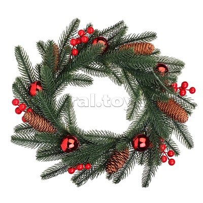 Новогоднее украшение "Венок" (35см)