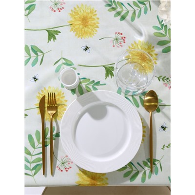 Скатерть «Доляна» Yellow flowers, размер 145×220 см
