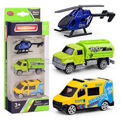 Набор машин "Дорожная служба" в коробке