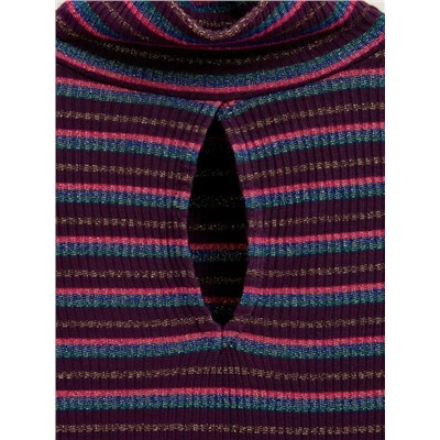 Платье женское CONTE LPL 836 Платье в полоску с мерцающим блеском