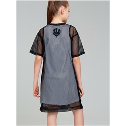 Комплект трикотажный для девочек: платье-футболка, туника