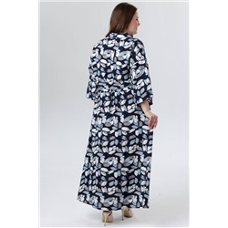 Платье штапель  6123/02/Синий, голубой