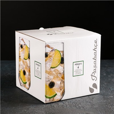 УЦЕНКА Набор стаканов «Аллегра», 470 мл, 3 шт.