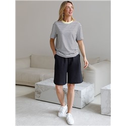 Шорты из тонкого премиального футера с эластаном