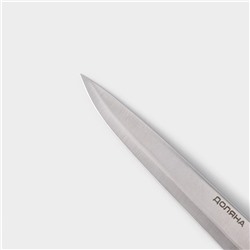 Нож кухонный Доляна «Кронос», лезвие 20 см, чёрный