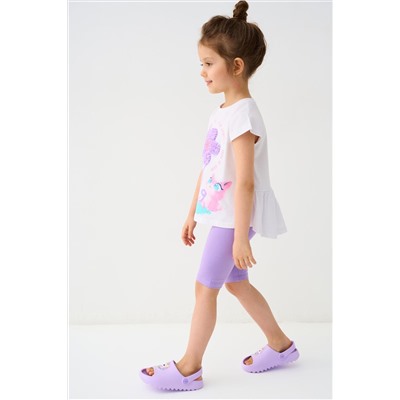 Комплект трикотажный для девочек: джемпер (футболка), брюки (легинсы укороченные) PLAYTODAY, 1240038