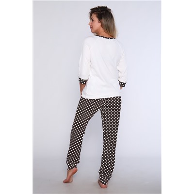 Женский домашний костюм с брюками 66